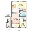 ルミナス四箇田の間取図