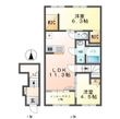 ルミナス四箇田の間取図