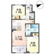 仮)山形市松原新築アパートAの間取図