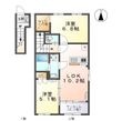 富山市黒崎新築アパートの間取図