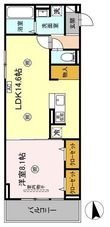 ブラン新宮中央の間取図