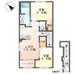 坂戸市千代田 アパートⅡ期新築工事の間取図