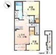 坂戸市千代田 アパートⅡ期新築工事の間取図