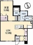 フレグランス島田B棟の間取図