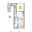 久留米白山町アパート新築工事の間取図