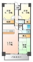 グランプラス西島の間取図