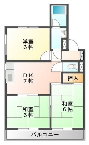 拡大写真:一宮市今伊勢町本神戸字立切 3階302の間取り
