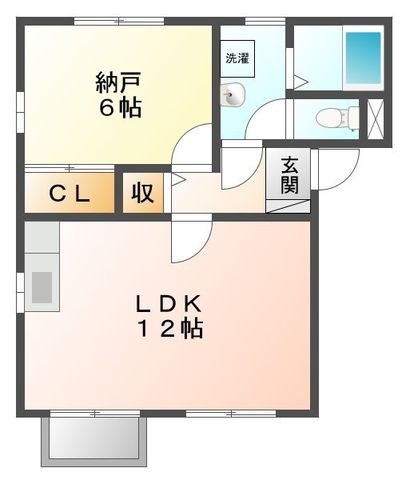 拡大写真:プライムコート一宮長島町 2階A201の間取り