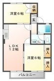 セジュール若宮Bの間取図