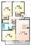 ロイヤルガーデンなでしこ館の間取図