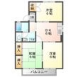 セジュールスギモトＢの間取図