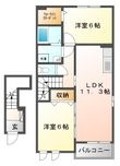 クリアネススカイⅡの間取図