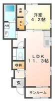 リアンの間取図