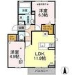 シュエットAの間取図