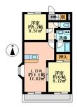 各務原市鵜沼朝日町４丁目の間取図