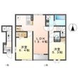 YMハウス北野 F棟の間取図