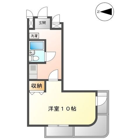 拡大写真:レジデンス フジ 3階302の間取り