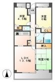 写真:クレス 7階702の間取図