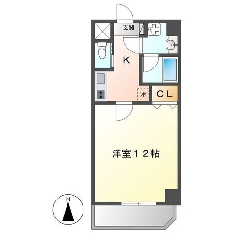 拡大写真:NAVI本山 7階701の間取り