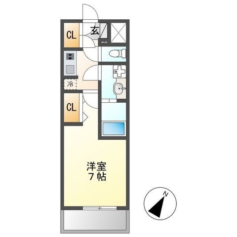 拡大写真:名古屋市東区砂田橋5丁目 12階1202の間取り