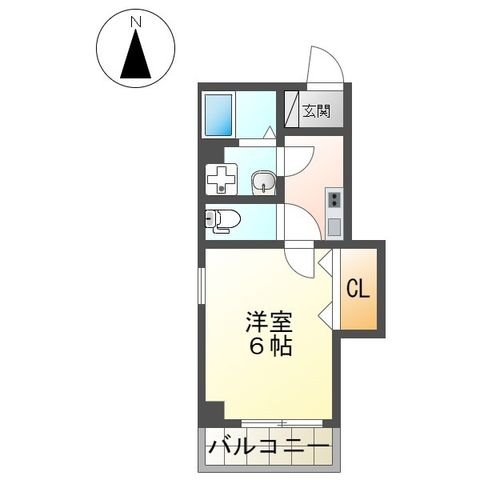 拡大写真:吉田ビル 4階4Cの間取り