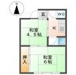 第二佐月荘の間取図