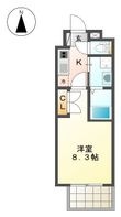 パルティール黒川の間取図