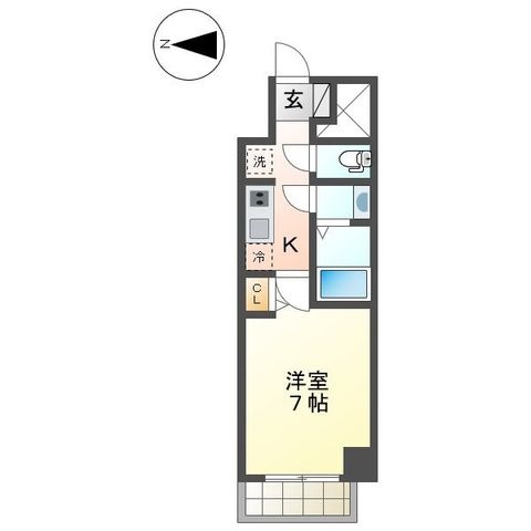 拡大写真：メイクス城西ＲＥＳＩＤＥＮＣＥ 9階903の間取り