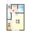 フェリシア市川の間取図