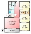 華美が丘六番館の間取図