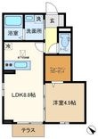 プレジールの間取図