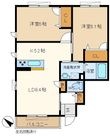 シャン・ド・フルールBの間取図