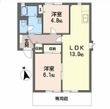 プラスパ高畑Aの間取図