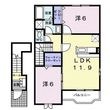 サンパティーク横尾Ｂの間取図