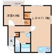 亀川中園アパートの間取図
