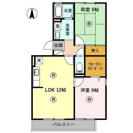 拡大写真:ルミエール 3階301の間取り