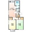 カネモトハイツみどりの間取図