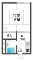 桜川パークハイツの間取図