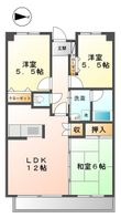ANNEX OSAWAマンションの間取図
