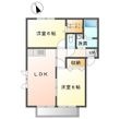 ハイツアルル Bの間取図