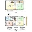 邑楽町秋妻一般住宅の間取図