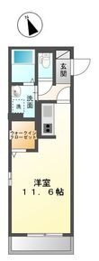カスタリア Bの間取図