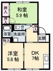アンジュウ デヤ Dの間取図