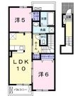 クレール Bの間取図