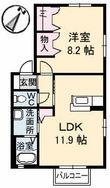 アルメリア B棟の間取図