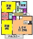 オリーベンハウス高辺の間取図