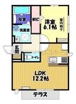 セジュールМの間取図