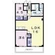 ガーデンコート大喜の間取図