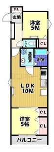 クリエオーレ菊水町の間取図
