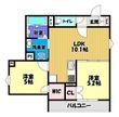 クリエオーレ誉田の間取図
